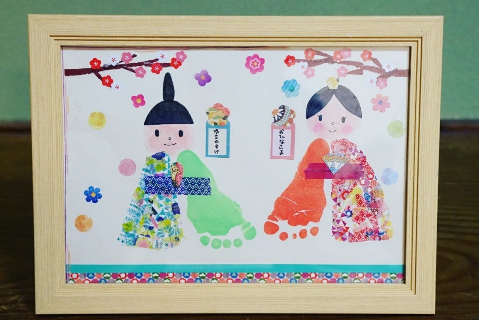 ひな祭り 手形アートゆるふわ保育