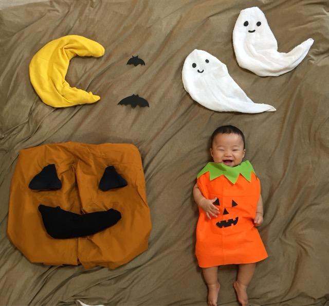 ハロウィン寝相アートデビルin玉村町地域子育て支援センター寝相アート®