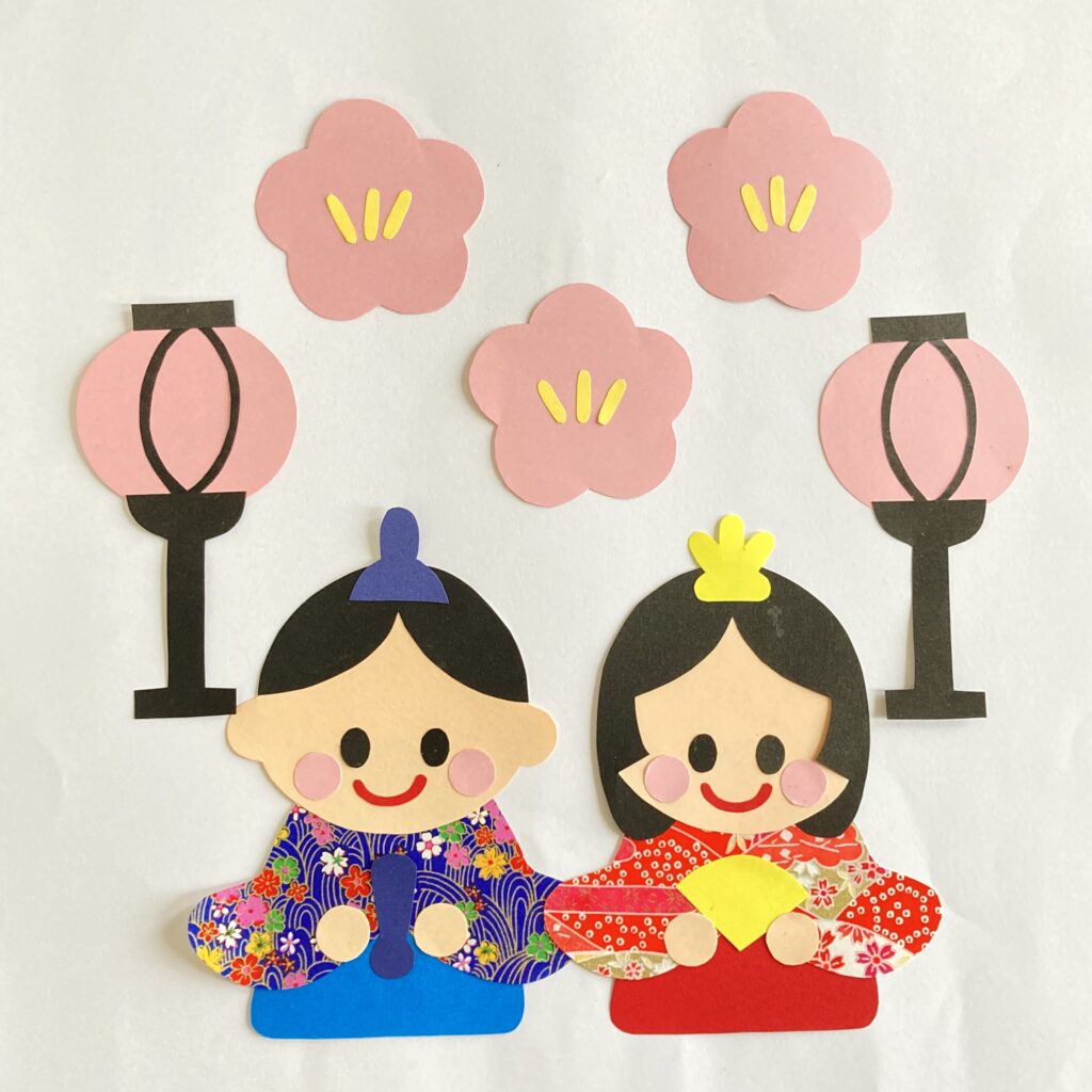 ひな祭りの飾りの壁面用型紙 ぼんぼり・菱餅PDF 保育で使える無料素材 ほいくisダウンロード