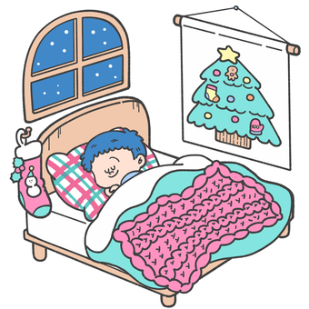 背景イラスト制作 クリスマス室内背景- ランサーズ