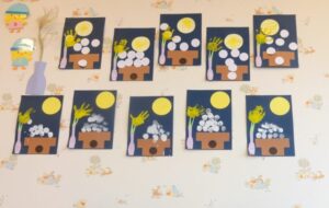 9月の製作「お月見」1・2歳児保育所 名古屋 愛知保育所の開設、運営ならトットメイト