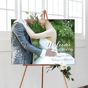 ウェルカムボード 結婚式 前撮り 文字入れ オリジナルボード - メルカリ