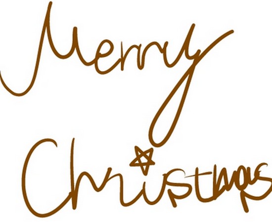 可愛い書き方で Merry Christmas を楽しもう