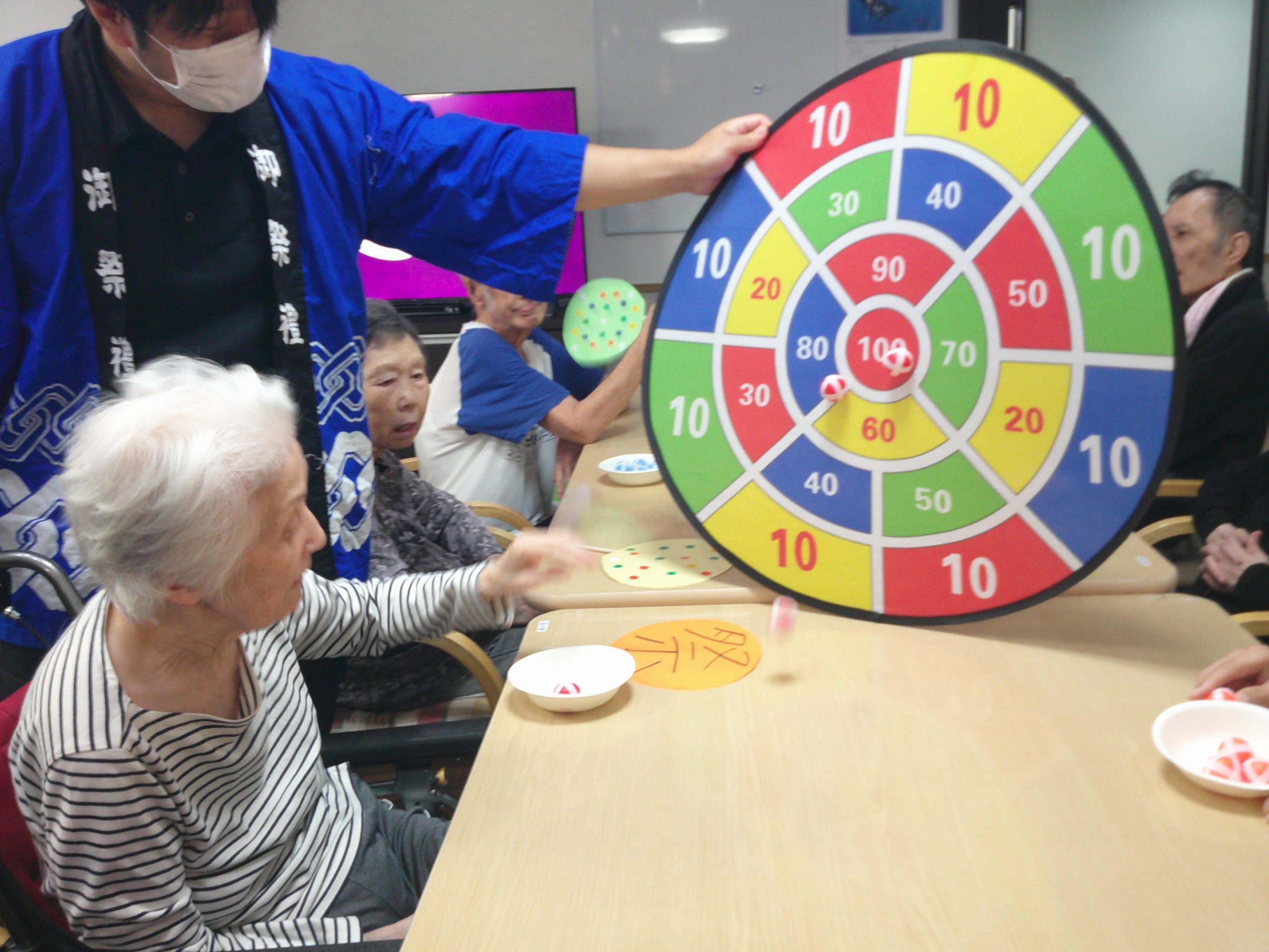 年中行事で、利用者様に季節を感じてもらいたい！平成３０年８月２４日、社会医療法人清風会の介護老人保健施設「おとなの学校岡山校」で夏祭りを行いました！社会医療法人清風會のプレスリリース