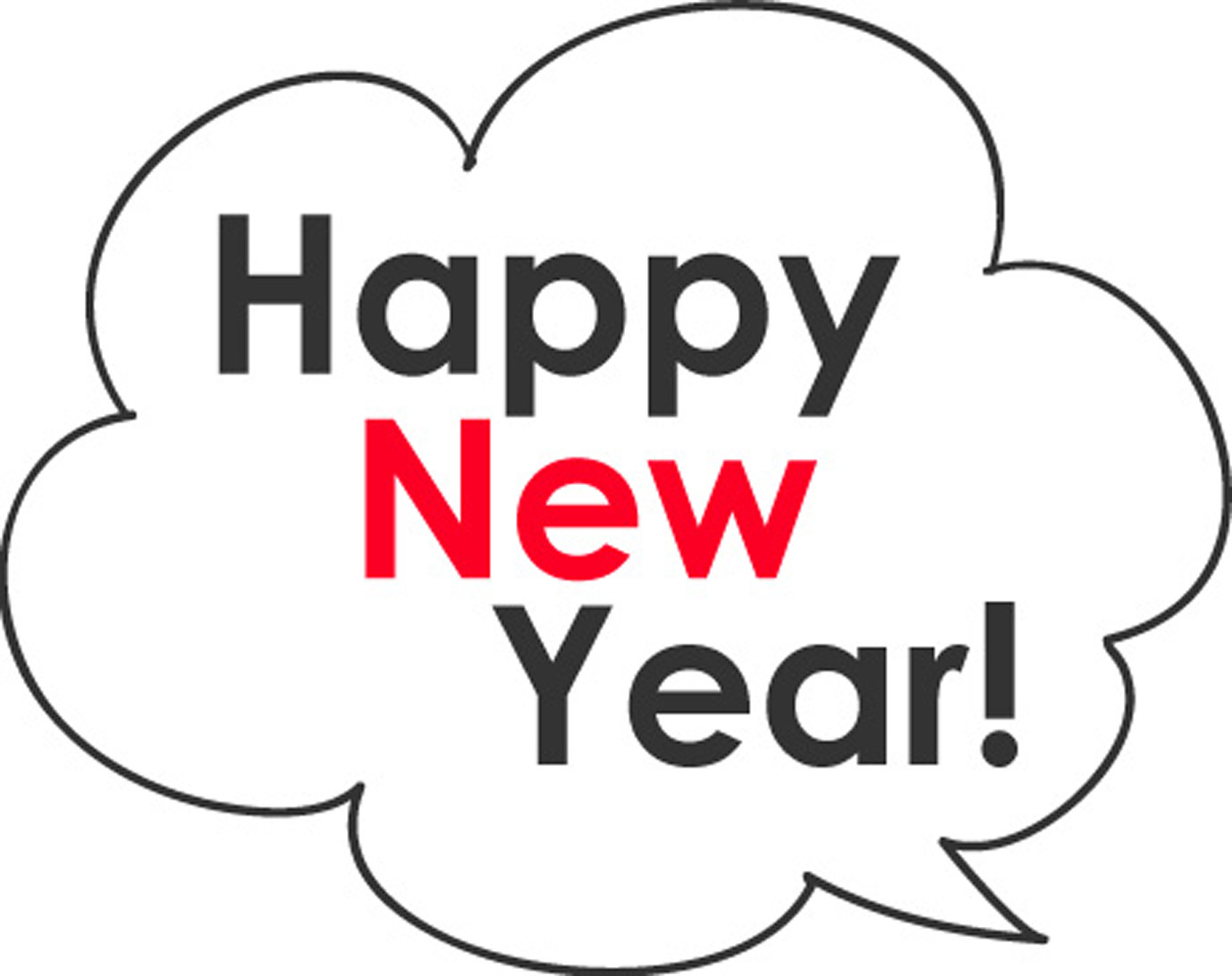 ハッピーニューイヤー、あけましておめでとうの英語文字、2024年年賀状素材イラストのイラスト素材FYI07822395ストックフォトのQlean Market キュリンマーケット