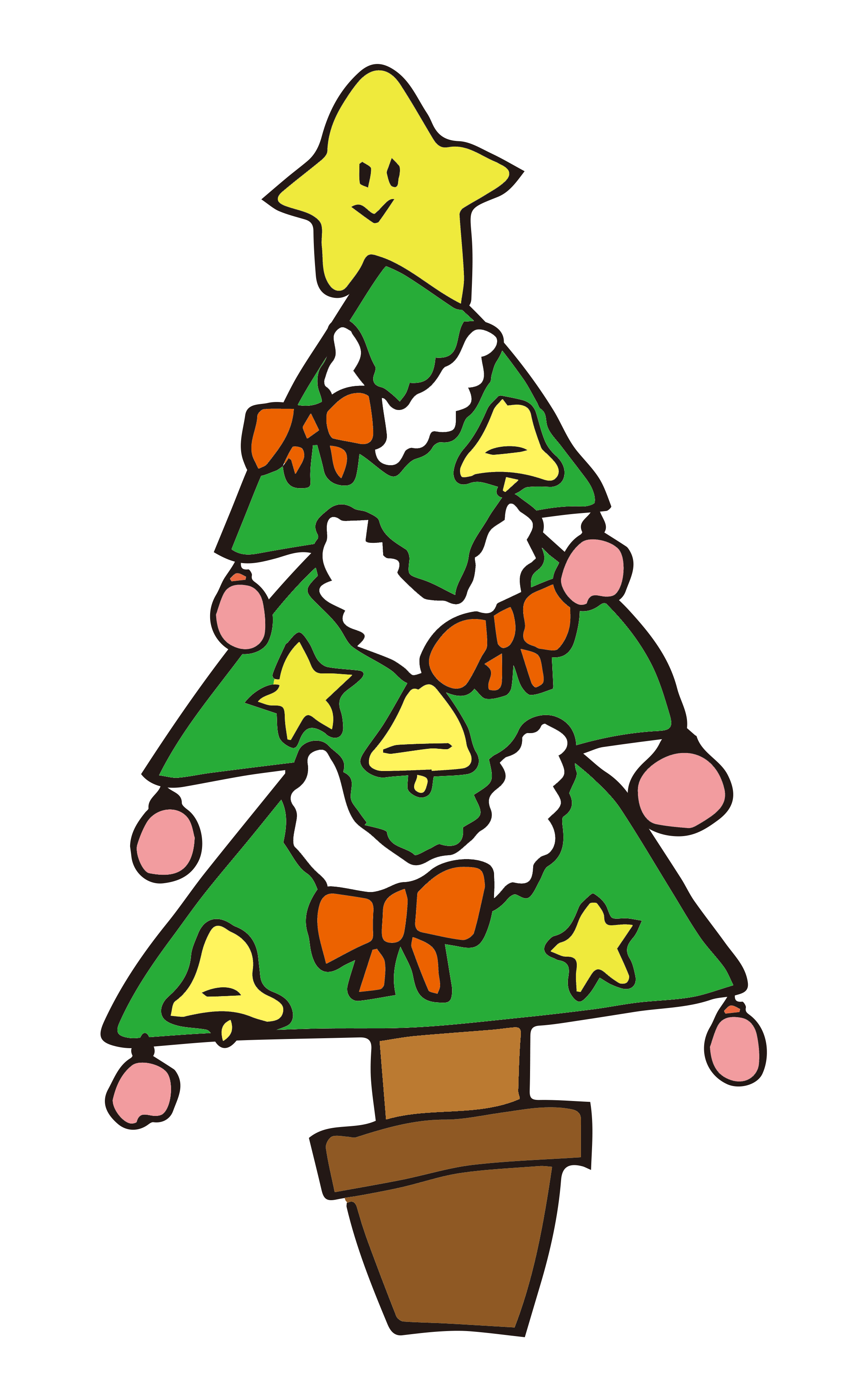 クリスマスツリー無料イラスト素材イラストプラザ