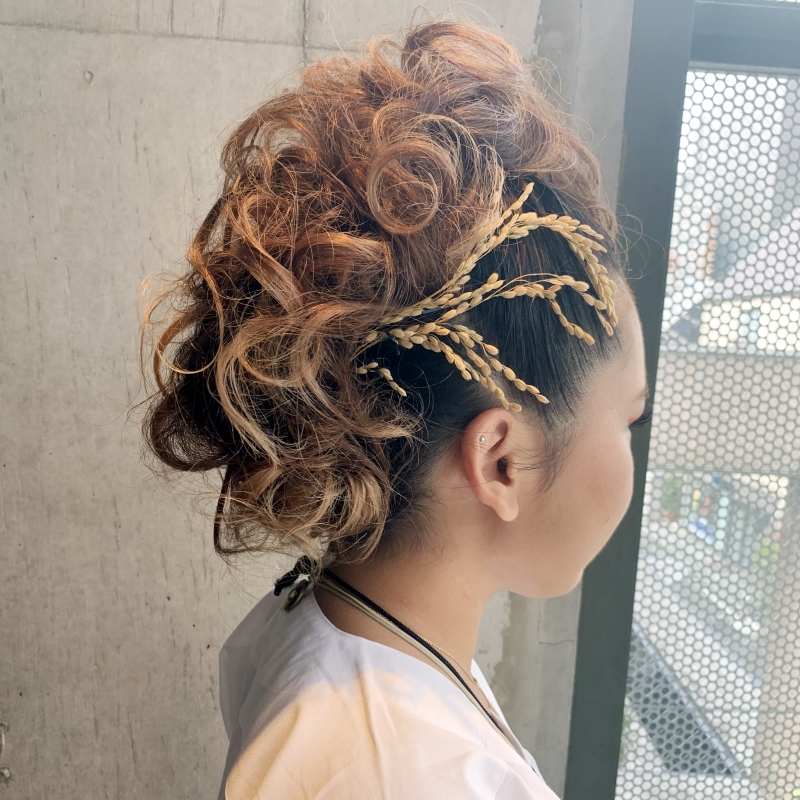 お祭りのヘアアレンジ事例 ～ねじり棒でお花を作る方法～ │ 祭り用品専門店 祭すみたや の公式ブログ