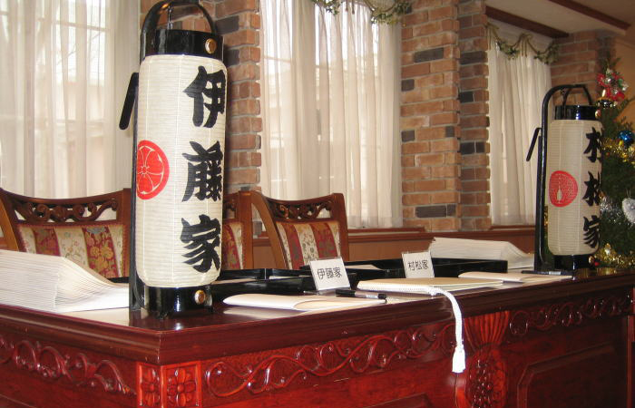 結婚式の席札名古屋 ちょうちん屋 株式会社川北商店