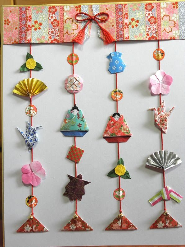 折り紙でひな祭りの桃の花を立体的につくれる簡単折り方お雛様飾りを手作り♪│子供と楽しむ折り紙・工作