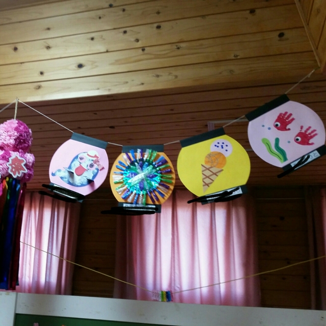 保育 製作 夏の製作！折り紙で可愛い提灯♪Cute lanterns with origami