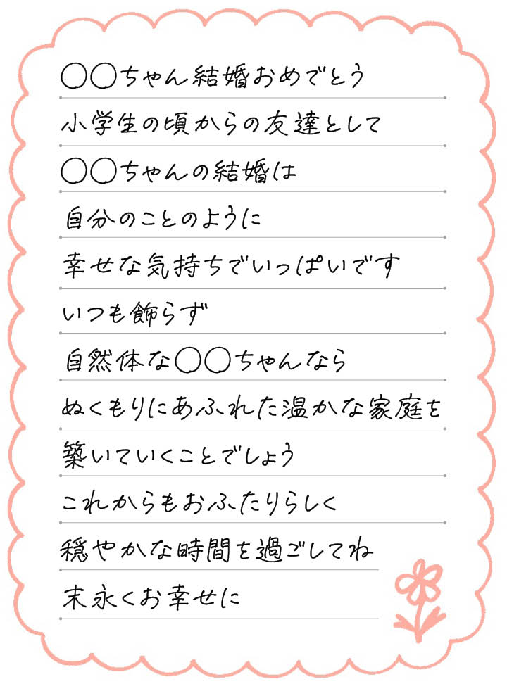 贈る相手別 結婚祝いメッセージ文例と書き方マナーギフカル
