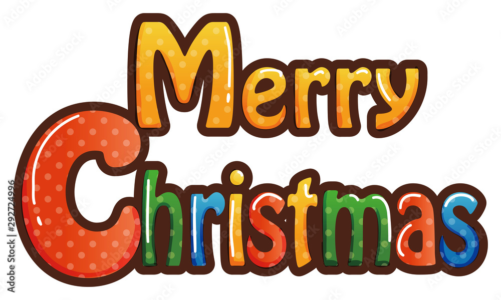 メリークリスマスのロゴ文字 レタリング タイポグラフィ 手書き筆記体のイラスト素材183895391- イメージマート