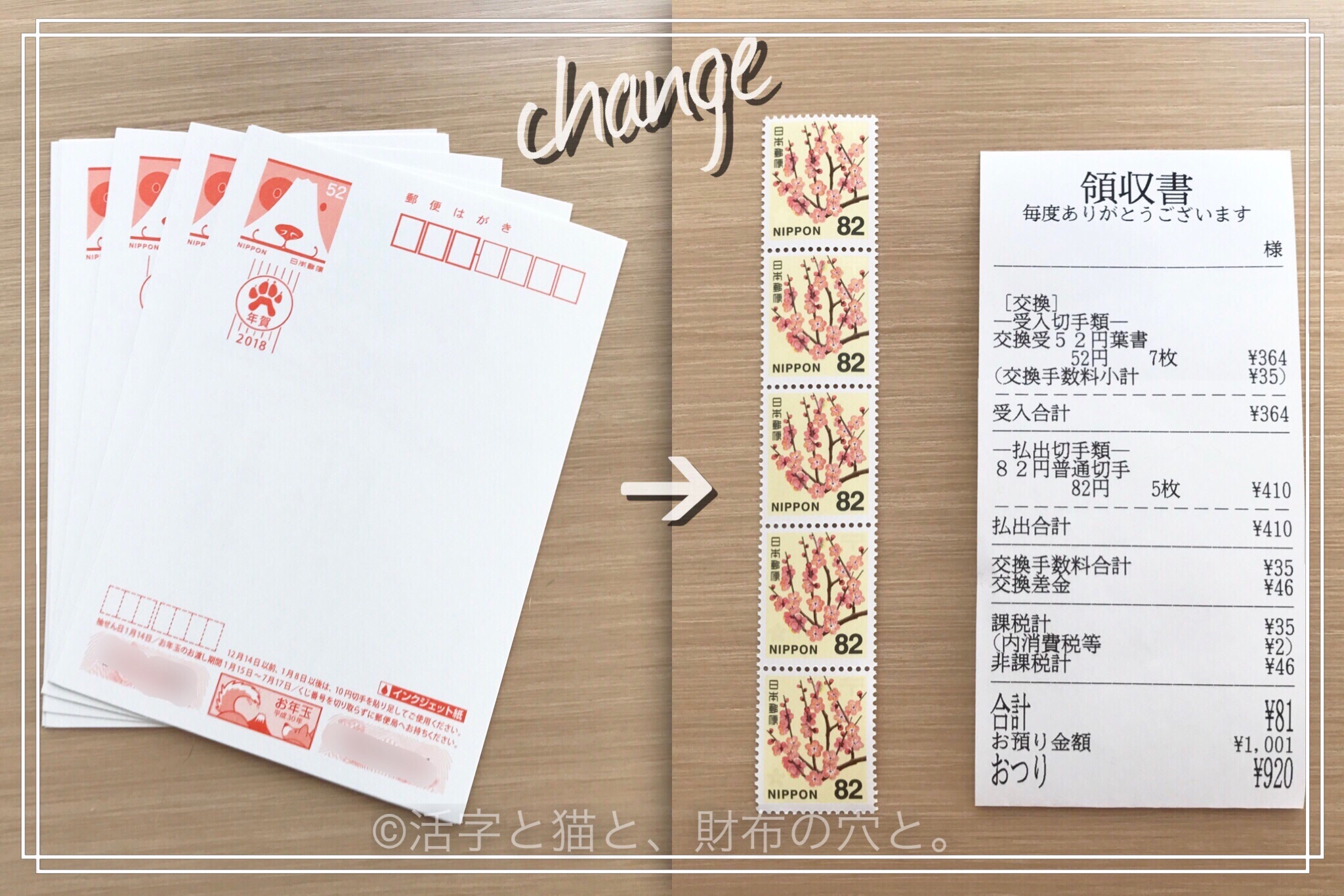 余った、書き損じ 年賀状・喪中はがき は切手等に交換