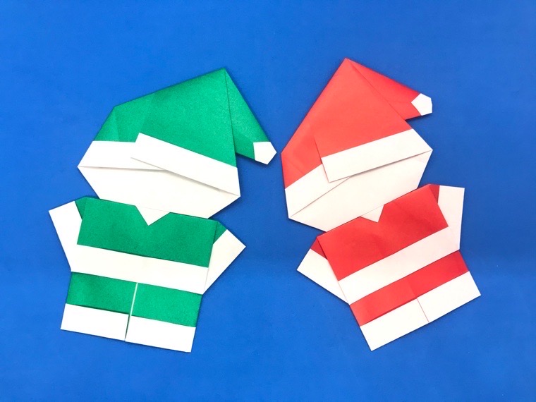 冬12月折り紙 ☆簡単なサンタクロースの折り方 音声解説あり 冬の折り紙origami santa clausshigeyuki.net