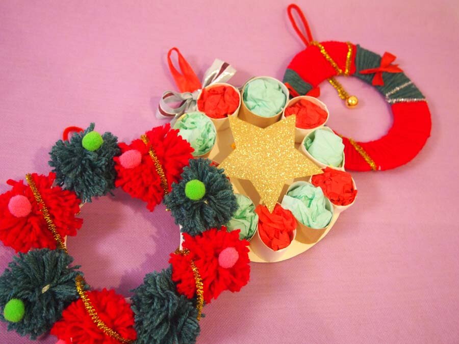 クリスマスリース 制作 工作 手作りで玄関や部屋のドアを華やかに彩るshigeyuki.net