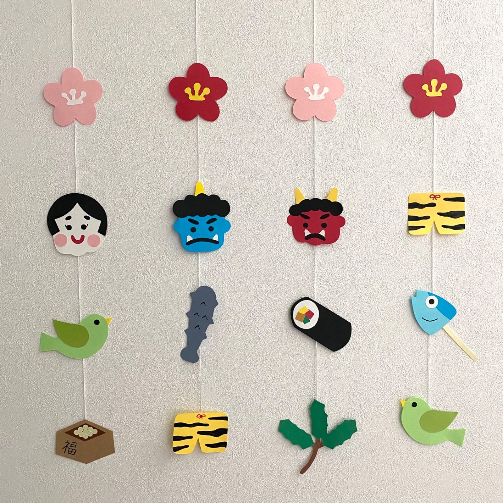 No.71壁面飾り節分壁面飾り2月壁面飾り豆まき 鬼 2月