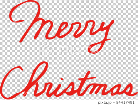 メリークリスマス 手書き 文字 筆記体 英語のイラスト素材83964159- PIXTA
