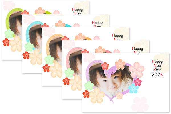 2025年LINE年賀状 写真入りCanva無料テンプレート選べるおしゃれデザイン3種ARCH DAYS