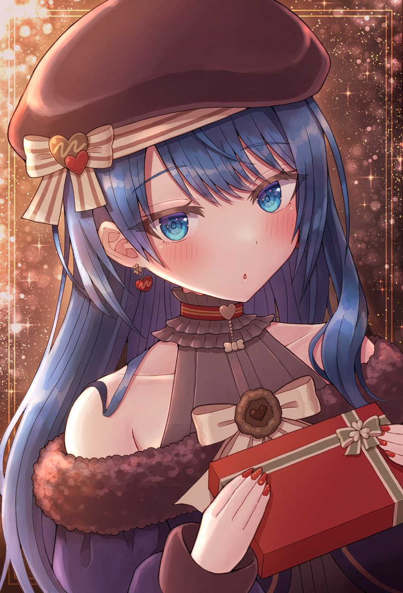 手描きイラスト＊オリジナル ＊創作＊女の子＊バレンタイン＊小色紙 détails d'articlesJDirectItems AuctionOne Map by FROM JAPAN