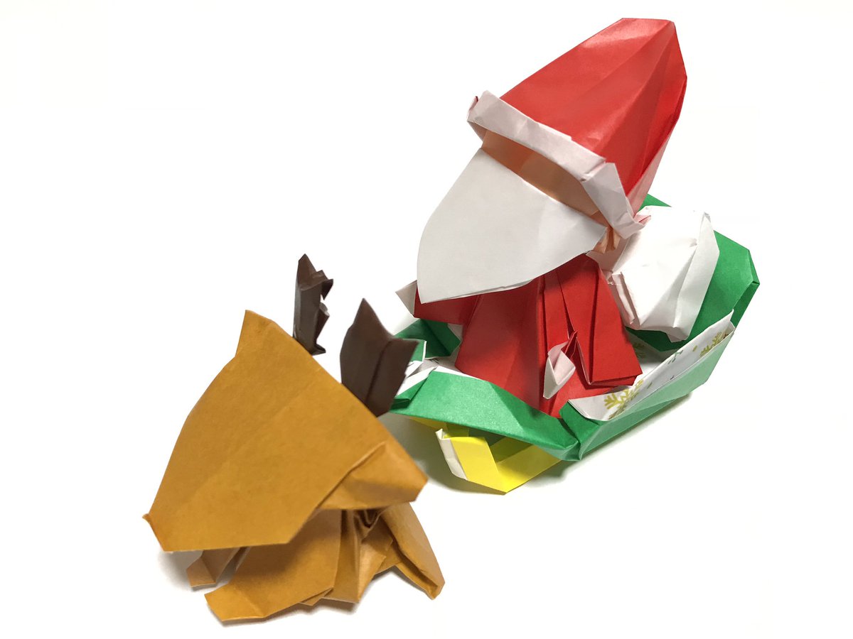 クリスマス 折り紙1枚で作れるサンタクロース-折り紙 ASOPPA！レシピ - あそっぱ