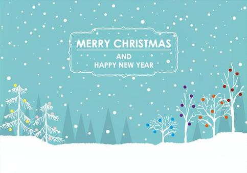 メリークリスマスとハッピーニューイヤーの手書き文字素材、ベクター の Stock ベクターAdobe Stock