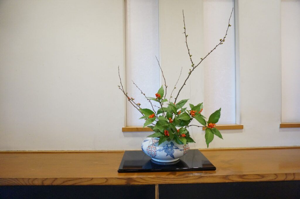 正月花 床の間 棚 未生流 生け花 などのインテリア実例 - 2016-12-30 14:41:52RoomClip ルームクリップ