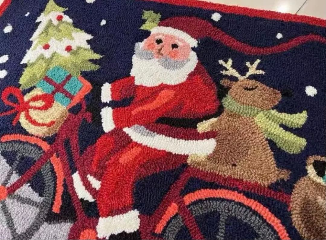 クリスマス ドアマット ウェルカム フロアマット 家の玄関用, 80cm×120cm Amazon玄関マット カラー 屋外 マット クリスマスプレゼントオシャレ インテリア おしゃれ 玄関用 ドアマット 洗える ウォッシャブル 50*80cm 滑り止め付き 新生活 ウェルカムマット シンプル