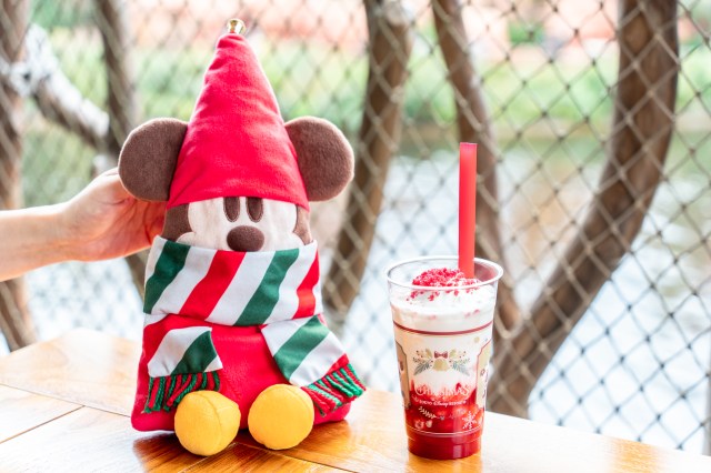 実食レポ 色鮮やかなサンタカラー！東京ディズニーリゾート“ディズニー・クリスマス2024”スペシャルドリンク 苺ミルク