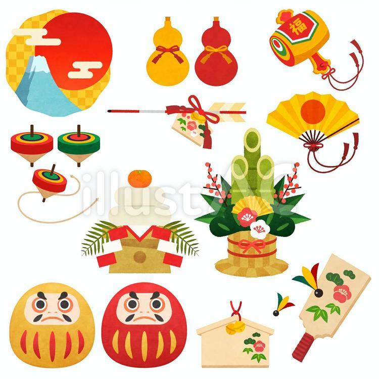 お正月・門松のイラストフリー素材 イラストミント
