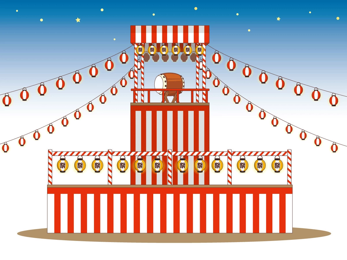 盆踊りのやぐら 写真素材6087249- フォトライブラリ