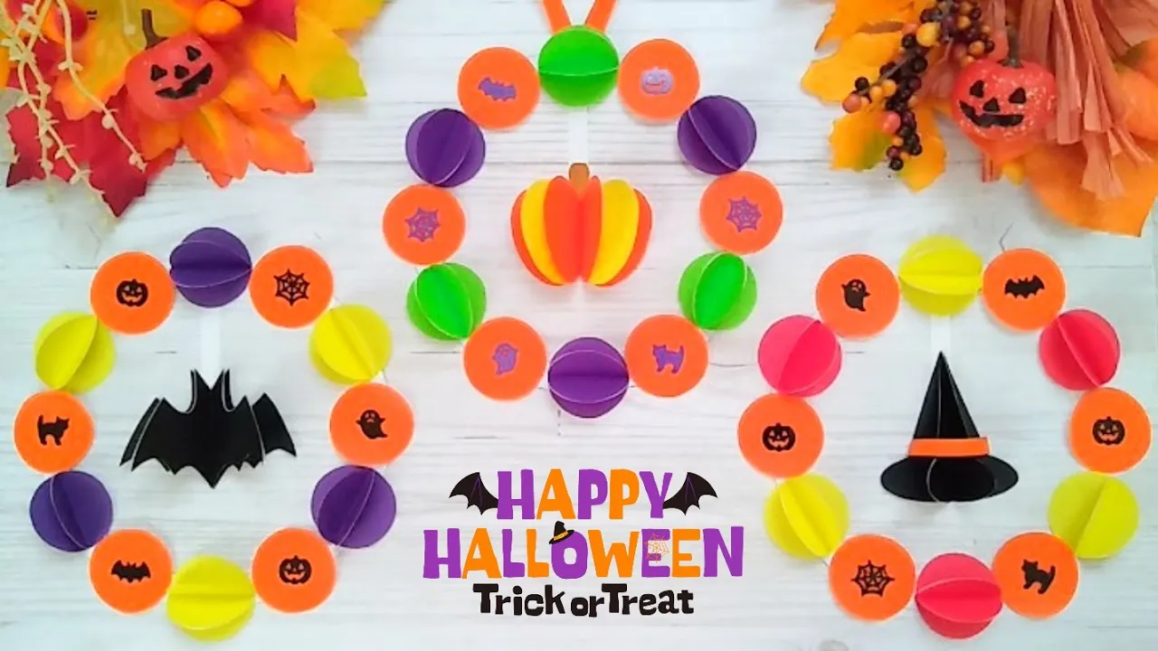 壁面 保育 装飾 ハロウィン 製作 リース 壁面製作 保育園 幼稚園 施設 型紙 保育製作キット販売☺︎ 通販12481661Creema クリーマ