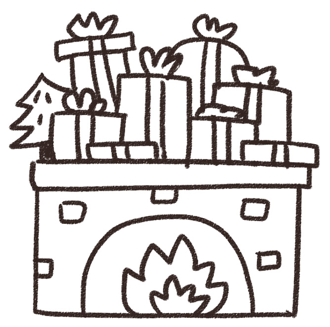 クリスマスの暖炉の 3 D イラストイラスト素材透過、PNGフリー画像ダウンロード - Pngtree