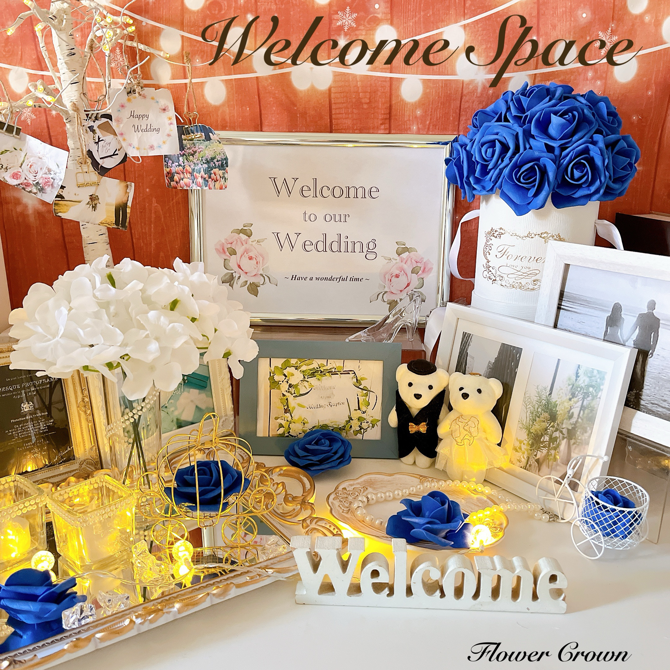 ウェルカムスペースセット 春夏婚向け ガーデンウエディング ナチュラルセットwedo