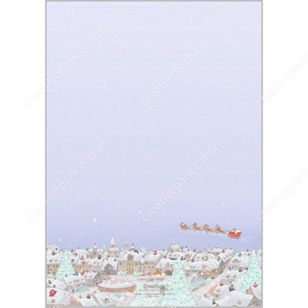 無料で使えるクリスマスカードのテンプレートさきちん絵葉書