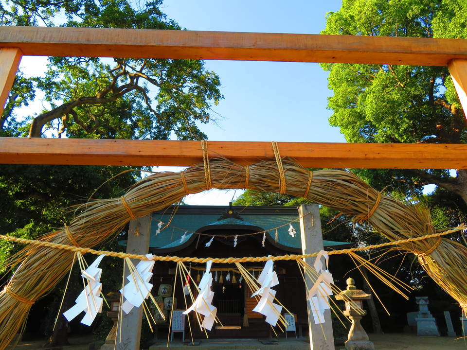 浜松・東伊場茅の輪くぐりの作法・賀茂神社ぷらり歴史路・遠江