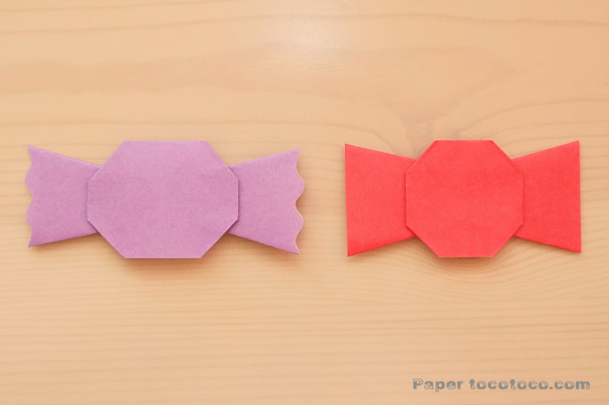 ハロウィン折り紙 キャンディの折り方子どもが作れる簡単な手順を写真で解説保育士・幼稚園教諭のための情報メディア ほいくis ほいくいず