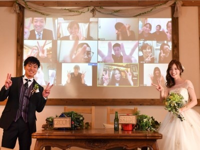 公式 ウェディングレポート「 ☆withコロナ式 リモート参加でゲストも満足♪開放的なガーデンウエディング」名古屋の結婚 式場「ホテルメルパルク名古屋」