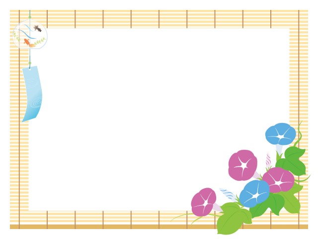 提灯のフレーム 線なし無料イラスト素材素材ラボ