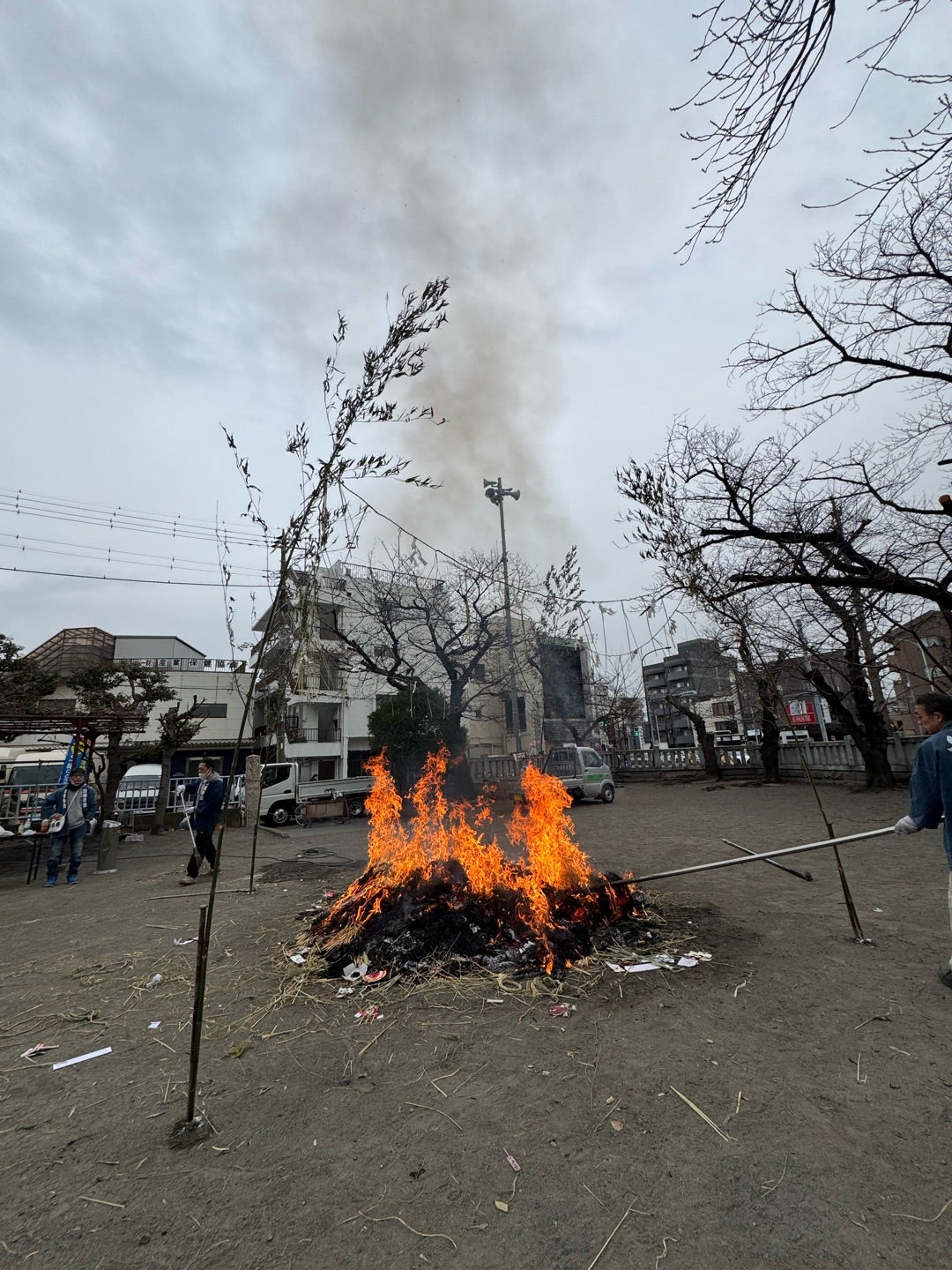 どんど焼き土浦探訪