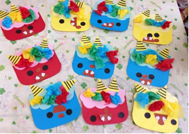 オニのお面製作～いちごクラス～子育て支援