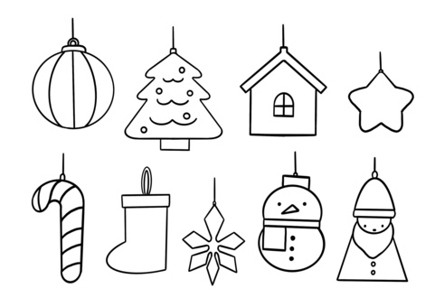 無料の塗り絵- オーナメント - ぬりえタウン
