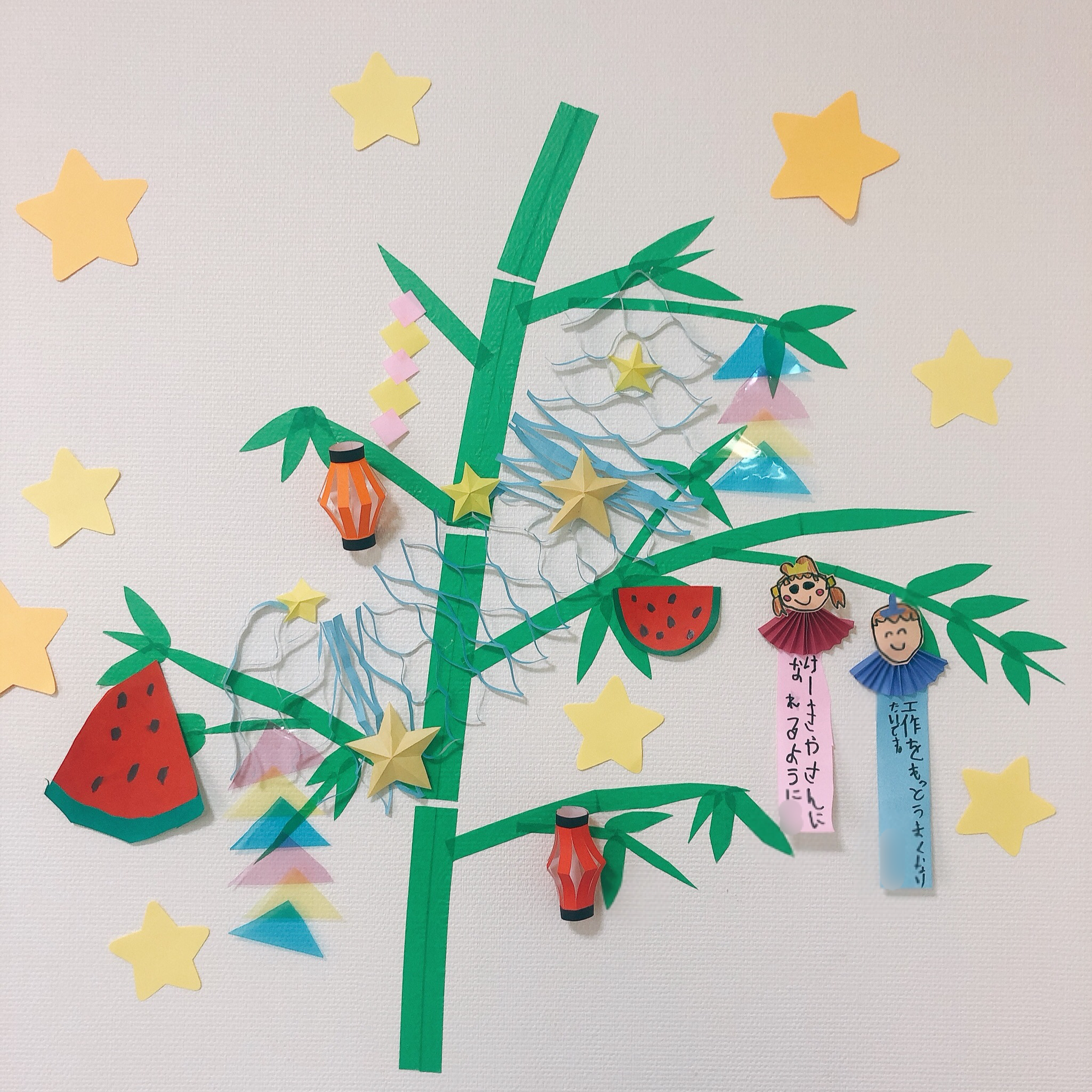 壁面飾り 七夕 7月 切り絵 とことこ♪ 通販 11895142Creema クリーマ