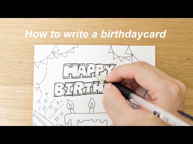 Happy Birthday Calligraphy Writing ハッピーバースデーを筆記体で