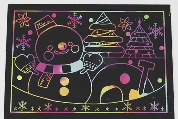 クリスマススクラッチボード2枚組 - 工作キット専門店のイベントバザール