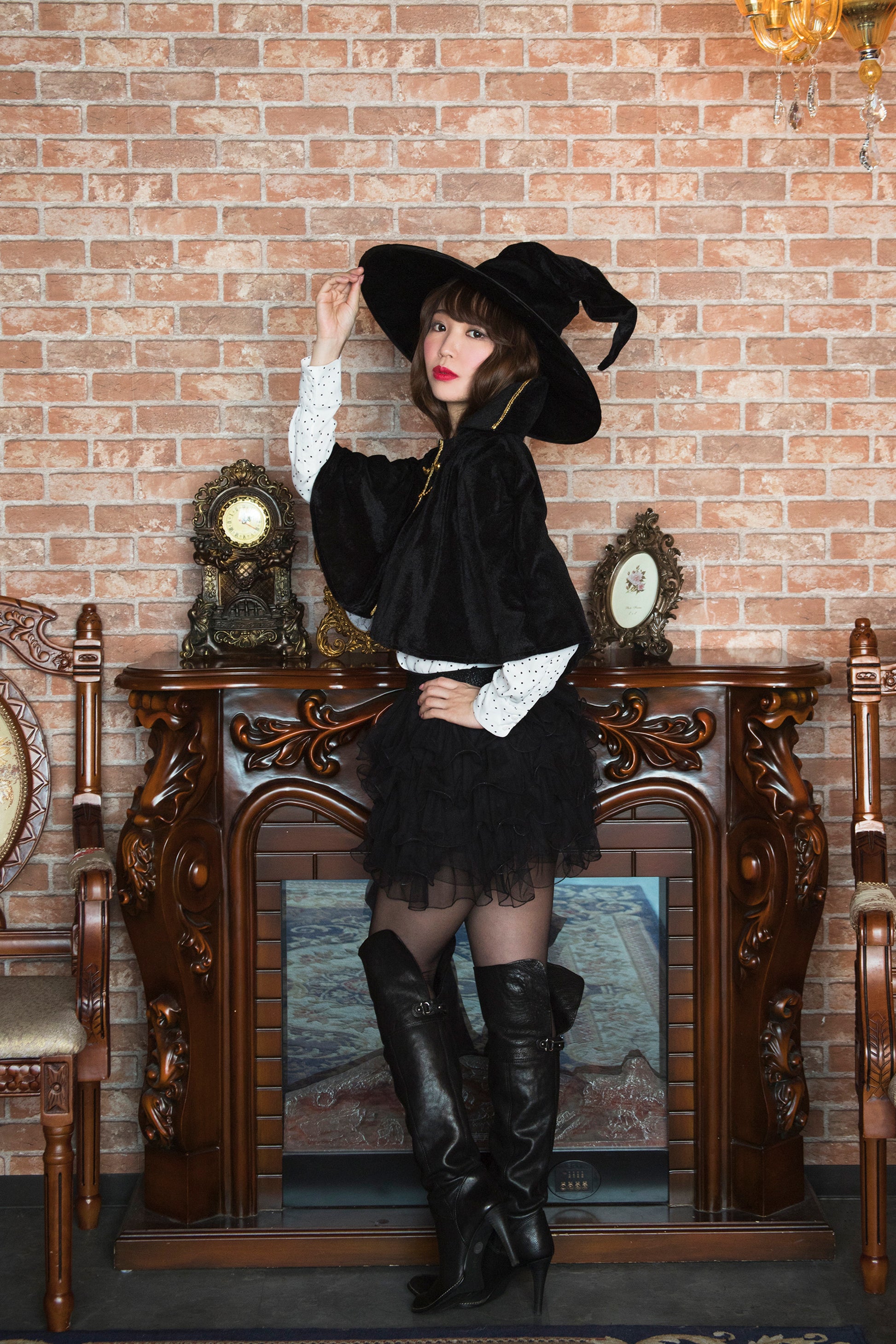 2点セット ハロウィン 魔女 コスプレ リボン 聖節魔術師 ワンピース67052363Pay ID