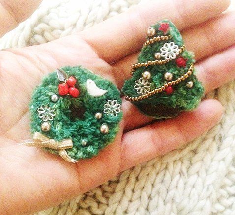 樹脂粘土で可愛いクリスマスツリーブローチを作ろう！ - きのこ堂