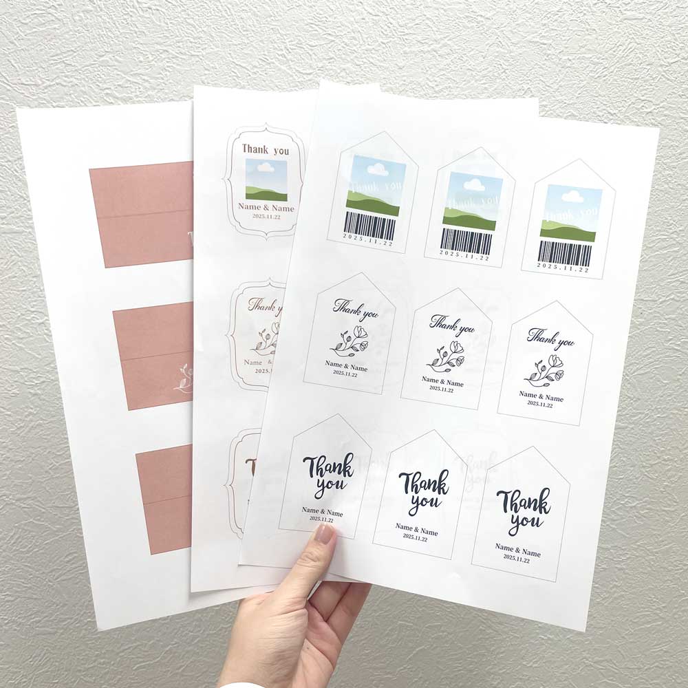 サンキュー カードウエディング・ポップ- 無料テンプレート公開中 - 楽しもう Office