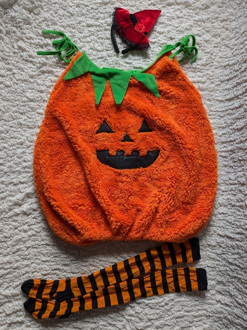 ハロウィン 子供用コスプレ かぼちゃ 仮装 カボチャ ポンチョ 3点セット コスプレ パンプキン キッズコスチューム 仮装 男女兼用 キャップ付きユニセックス 男の子 女の子 可愛い パーティー 衣装 オレンジ cosplay コスチュームボニール