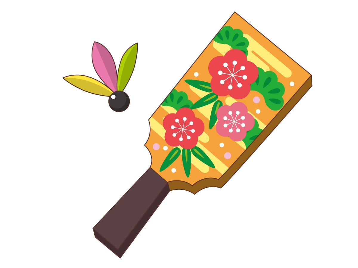 Amazon.co.jp: 羽子板用羽根5個入り羽根つき正月羽根つきの羽根羽子板用三本羽根 小玉: おもちゃ