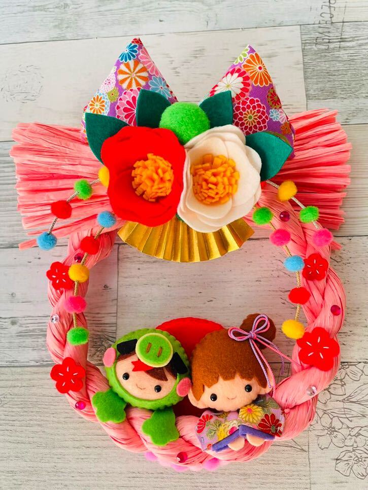 お正月フェルトリースの人気通販minne byGMOペパボ 国内最大級のハンドメイド・手作り通販サイト